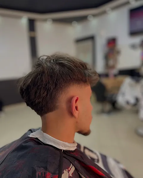 Burst fade met lengte en textuur bovenop